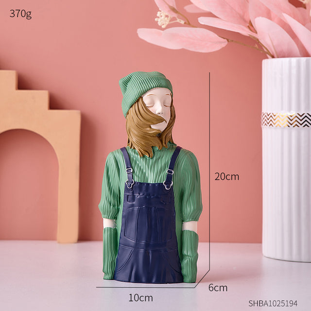 Modern Sweater Girl Figurines