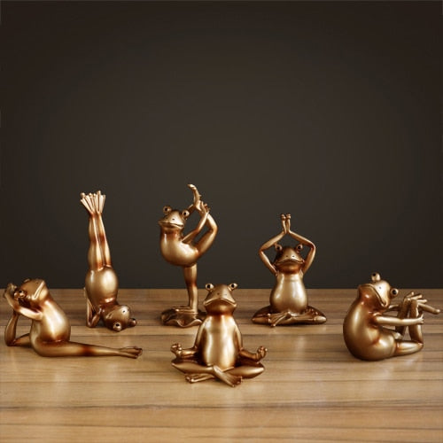 Yoga Frogs Figurines (6pcs)