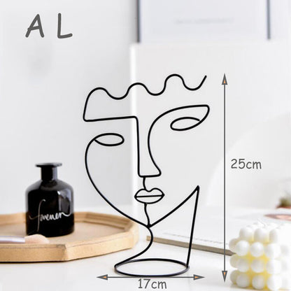 Abstract Face Ornament Decor