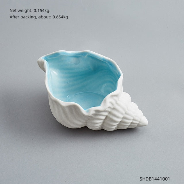 Porcelain Conch Ashtray