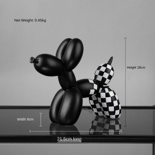 Black & White Balloon Dog