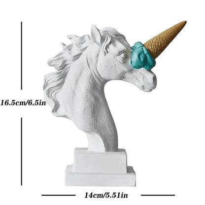 Unicorn with Ice Cream Horn