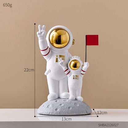 Astronaut Family Statues