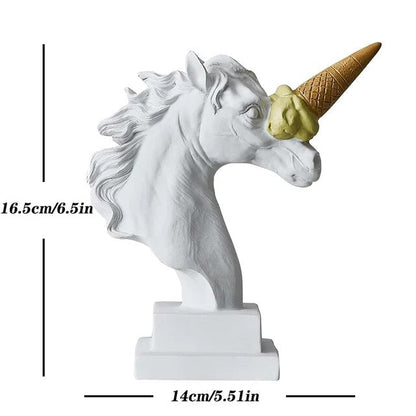 Unicorn with Ice Cream Horn