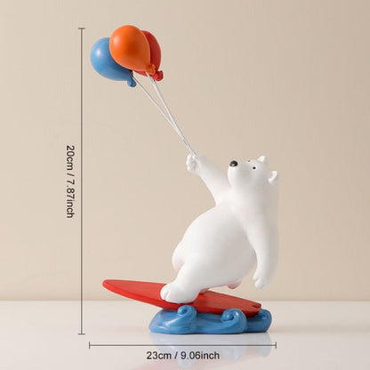 Balloon Polar Bear Surfer