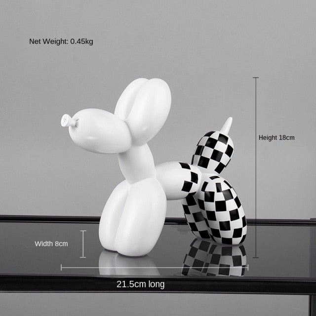 Black & White Balloon Dog