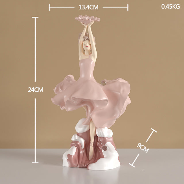 Dancing Ballet Girl Figurine