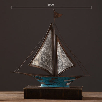 Iron Retro Sailboat