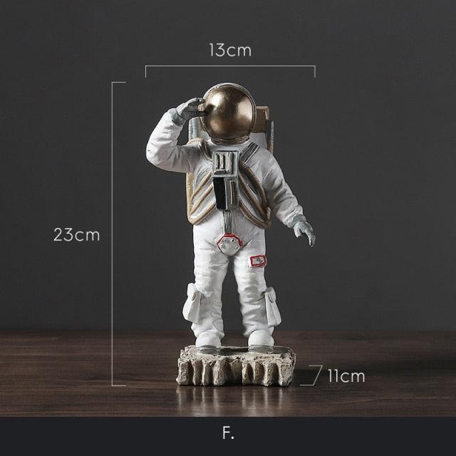 Space Bulldog Astronaut Figurines