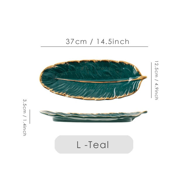 Ceramic Feather Tray