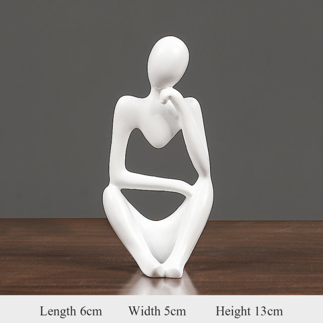 Abstract Thinker Figurines