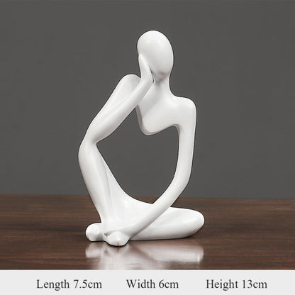 Abstract Thinker Figurines