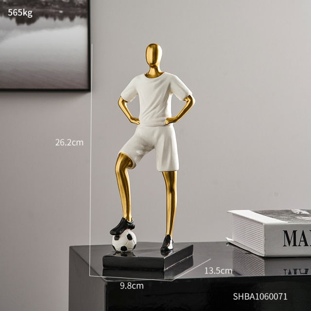 Abstract Football Player Figurine