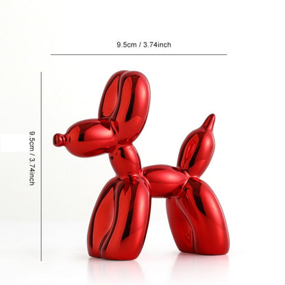 Metallic Balloon Dog Figurine