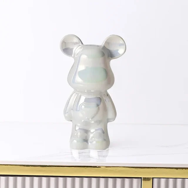 Unique Metallic Bear Penny Bank - Decorative Coin Bank for Home Decor