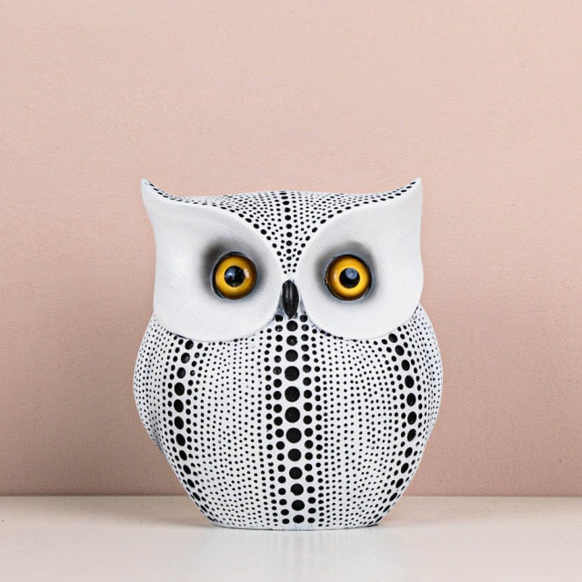 Abstract Owl Figurine