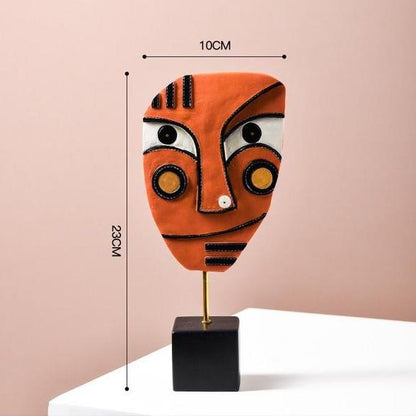 Abstract Face Art Sculpture