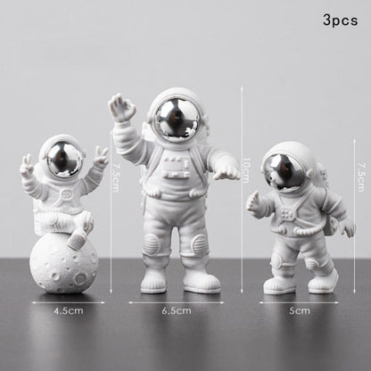 Astronaut on Moon Figurines