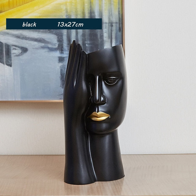 Abstract Mystery Face Vase