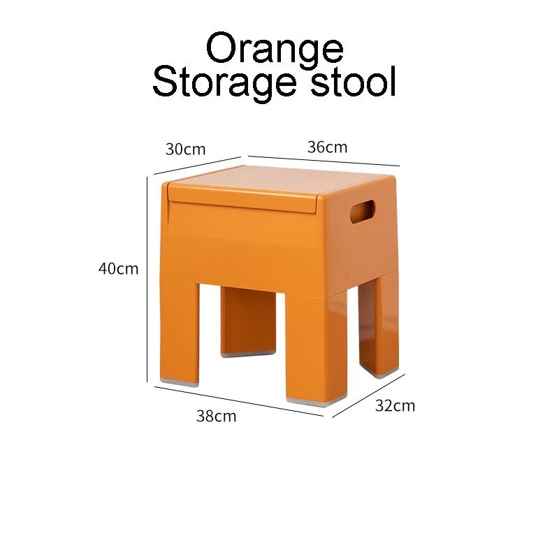 Versatile Space Age Folding Storage Stool