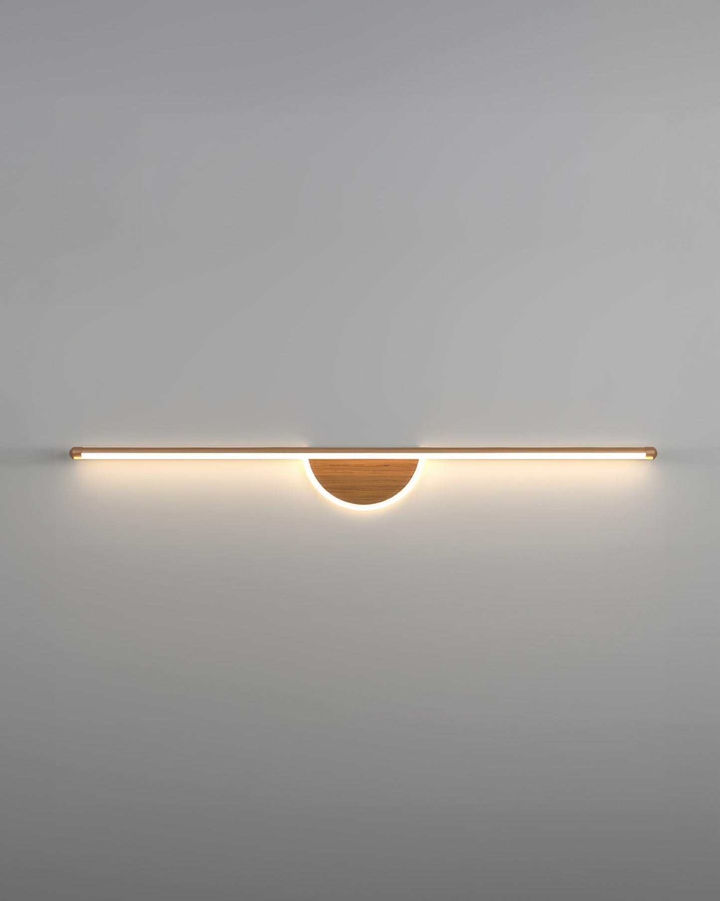 Wooden Arc Modern Wall Lamp