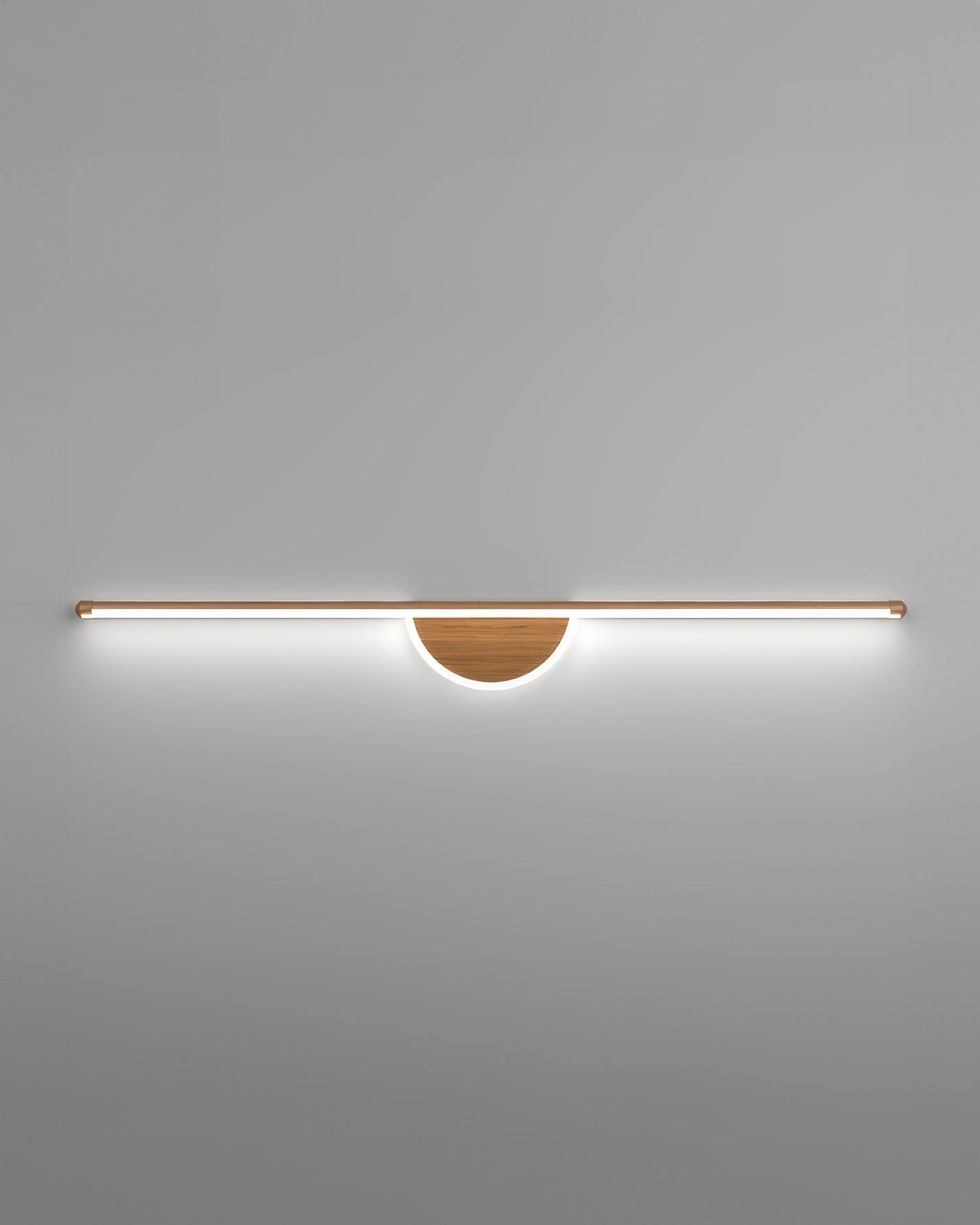 Wooden Arc Modern Wall Lamp