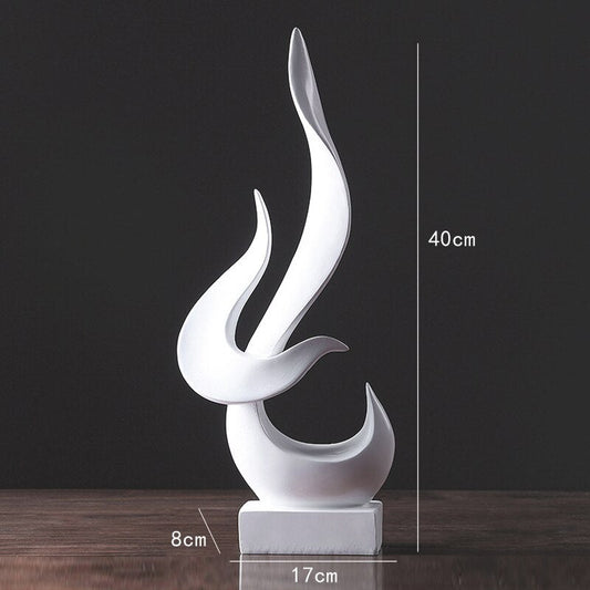 Abstract Torch Statue