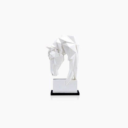 Geometric Origami Horse Head Home Decor Statue