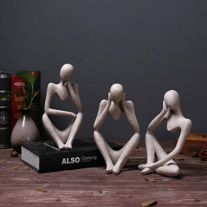 Abstract Character Sandstone Decor Figurines