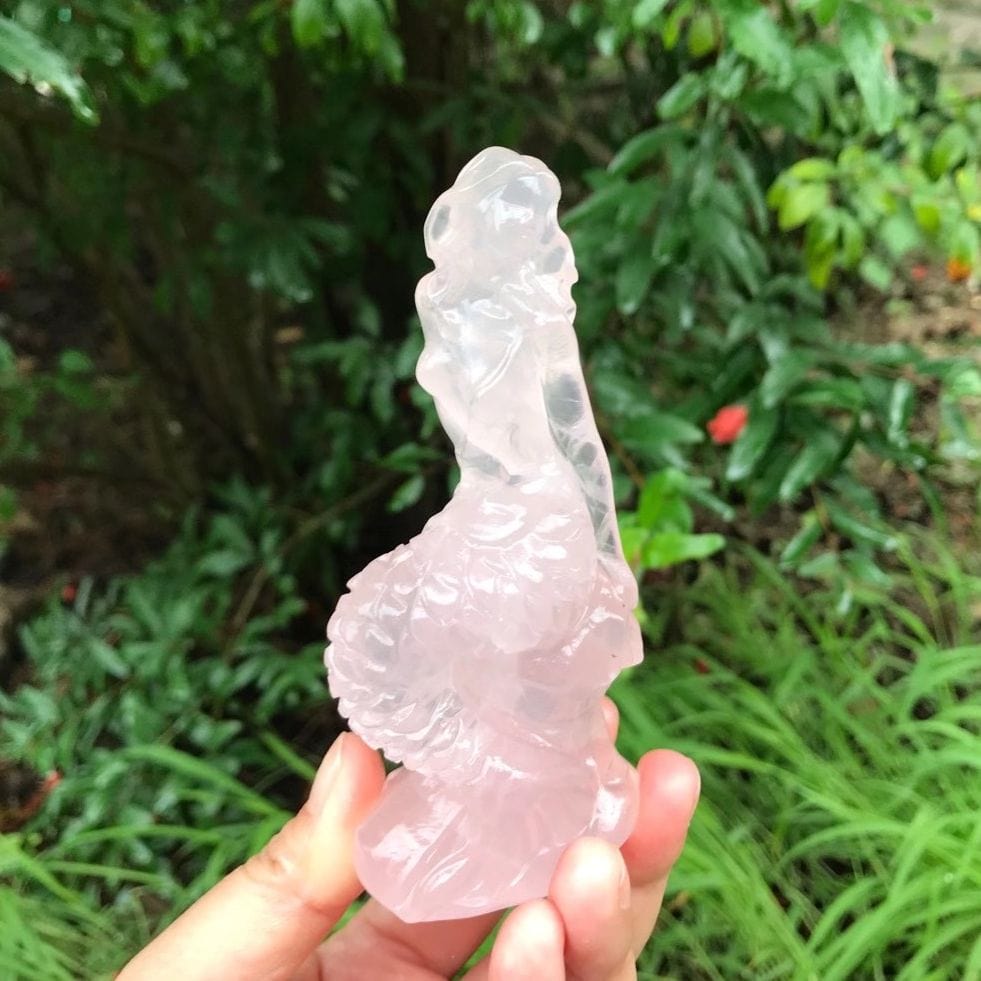 Mermaids Natural Crystal Carving