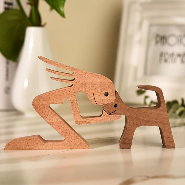 Unconditional Love Wood Figurine