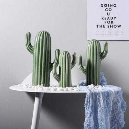 Ceramic Cactus Decor