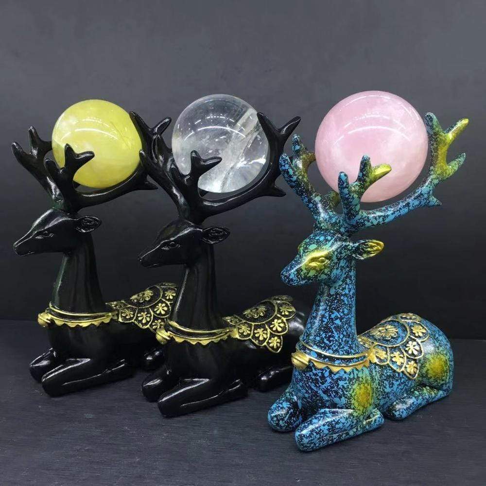 Deer Natural Crystal Figurines