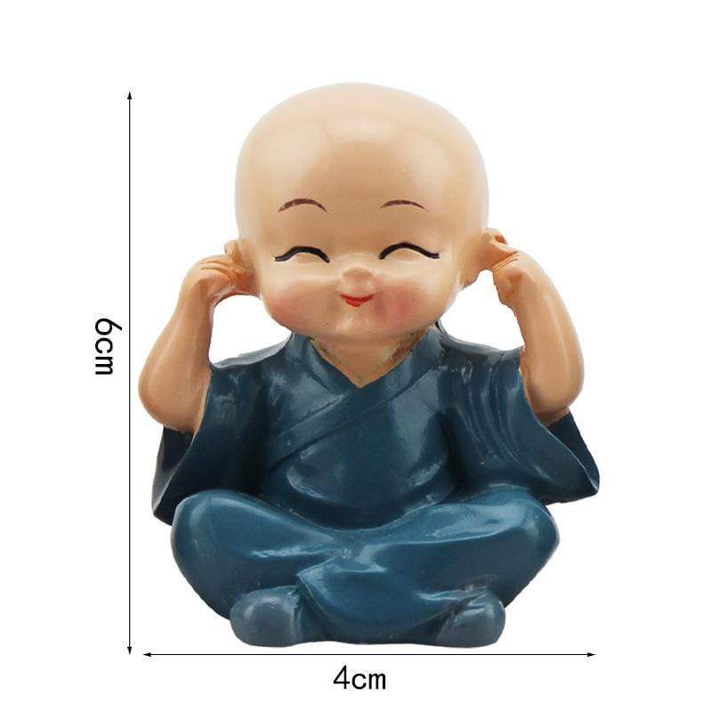 Little Monk Figurines 4pc Set