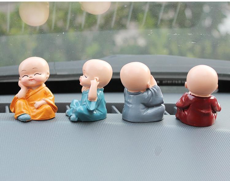 Little Monk Figurines 4pc Set