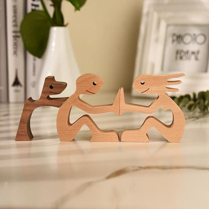 Unconditional Love Wood Figurine