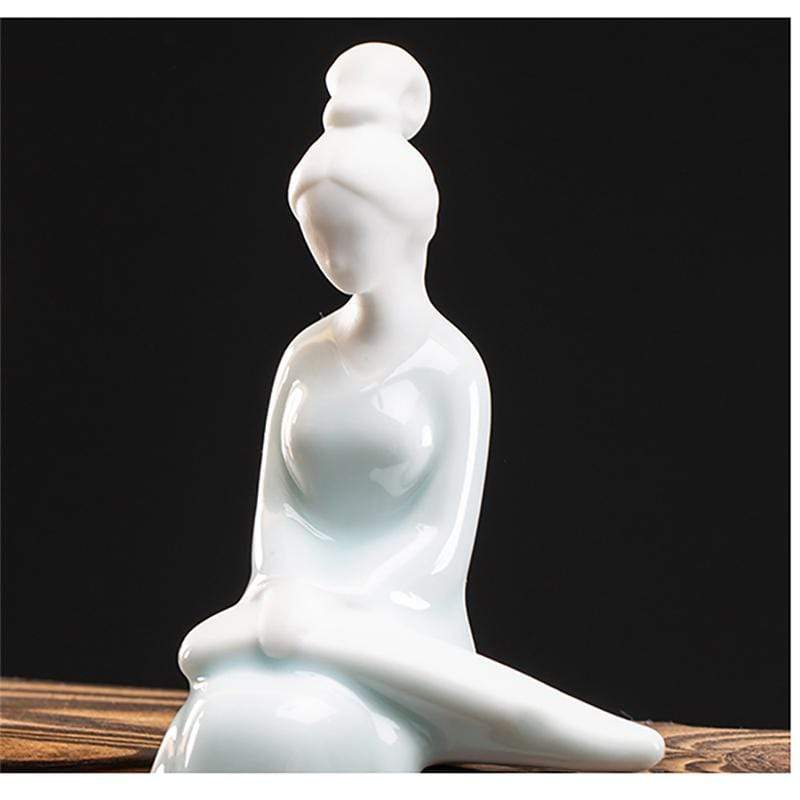 Peaceful Lady Backflow Incense Burner Lamp