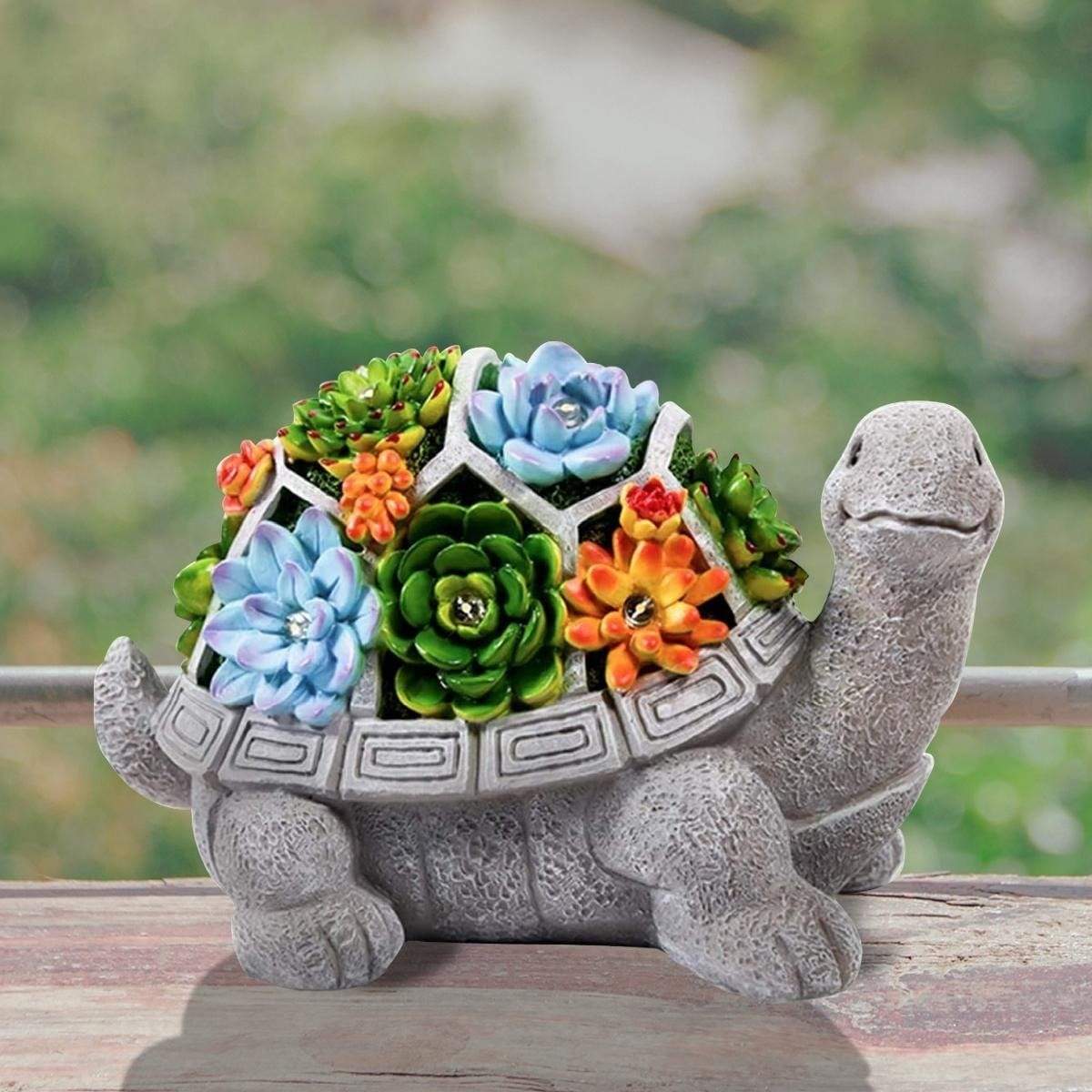 Turtle Solar Powered Garden Decor