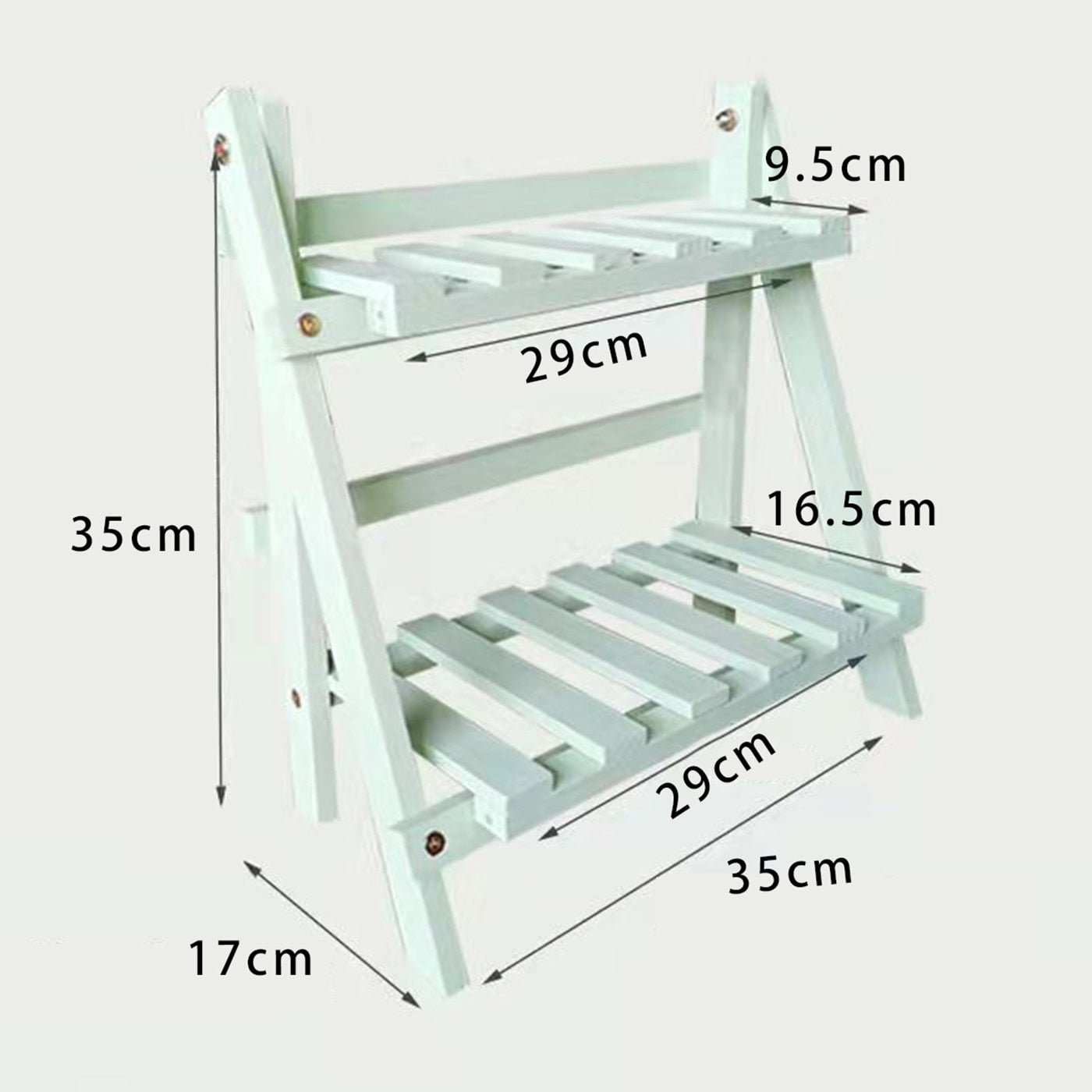 Wooden Double Layer Storage Racks