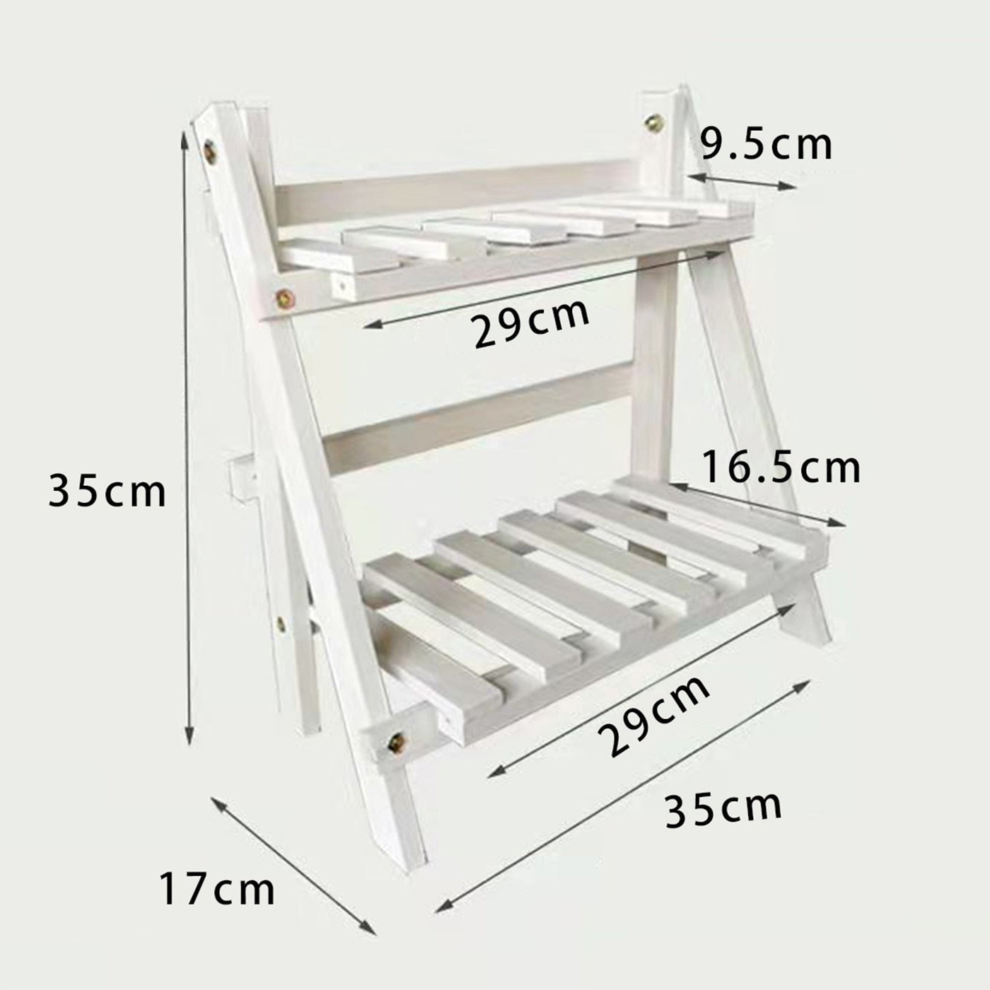 Wooden Double Layer Storage Racks