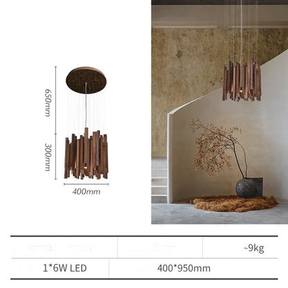 Blossom Wooden Ceiling Lamp