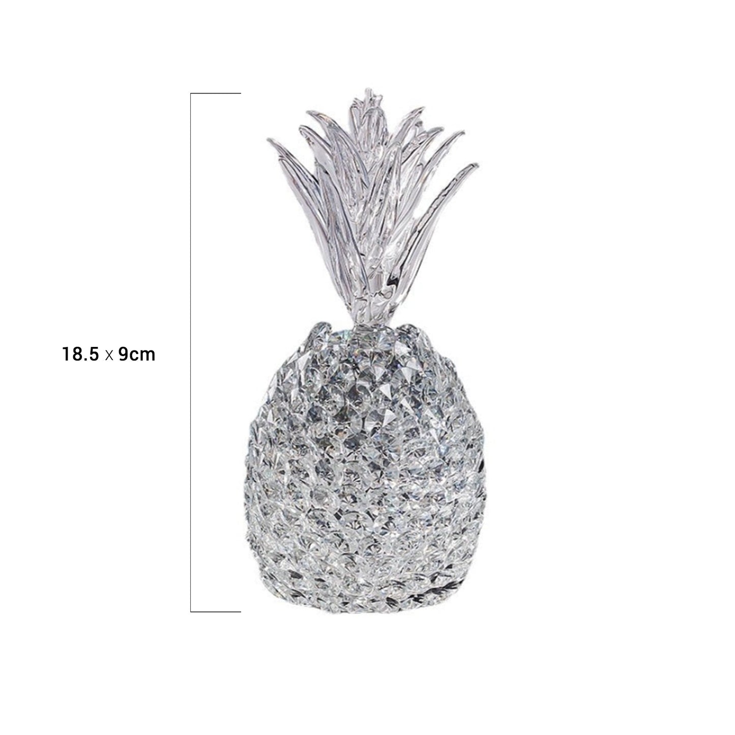 Crystal Hand-Crafted Pineapple Sculpture