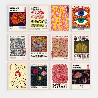 Yayoi Kusama Museum Abstract Art Poster