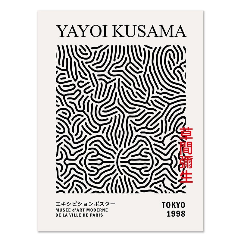 Yayoi Kusama Museum Abstract Art Poster