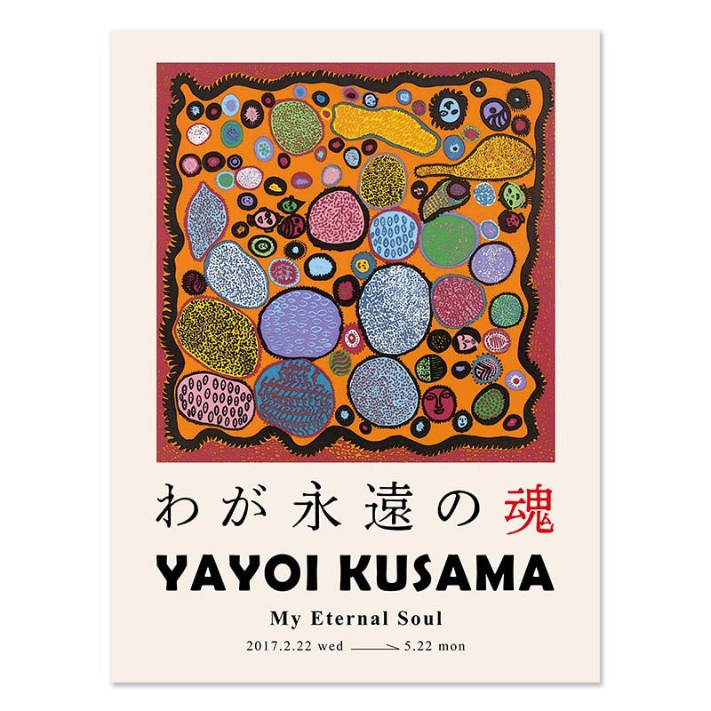 Yayoi Kusama Museum Abstract Art Poster