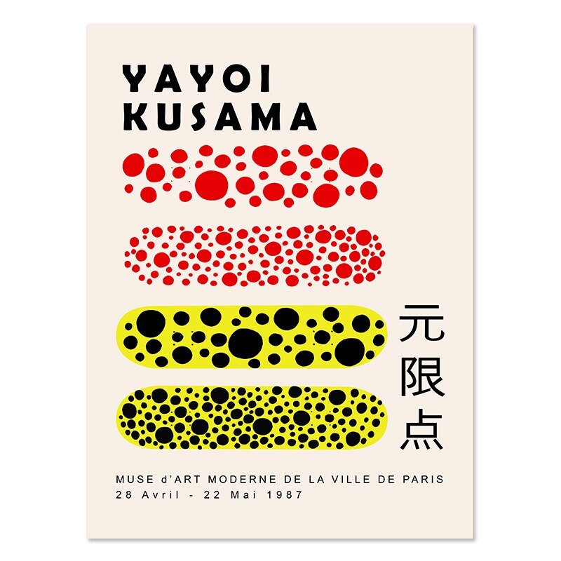 Yayoi Kusama Museum Abstract Art Poster